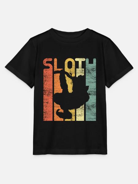 Faultier Mittelamerika Regenwald - Stanley/Stella Kinder T-Shirt MINI CREATOR  - Schwarz