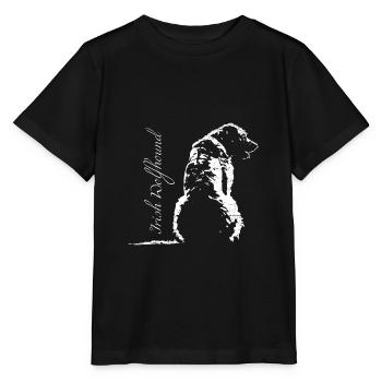 Irish Wolfhound sweet dog puppy - Stanley/Stella MINI CREATOR Kids’ T-Shirt - black - Front - Mikhail (115cm)
