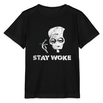étranger - T-shirt bio MINI CREATOR Stanley/Stella Enfant - noir - Devant - Mikhail (115cm)