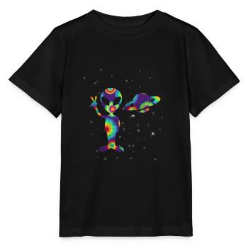 Alien - Stanley/Stella Kinder T-Shirt MINI CREATOR  - Schwarz - Vorne - Mikhail (115cm)