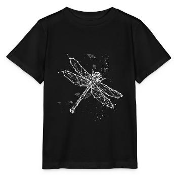 Libelle Lupe - Stanley/Stella Kinder T-Shirt MINI CREATOR  - Schwarz - Vorne - Mikhail (115cm)