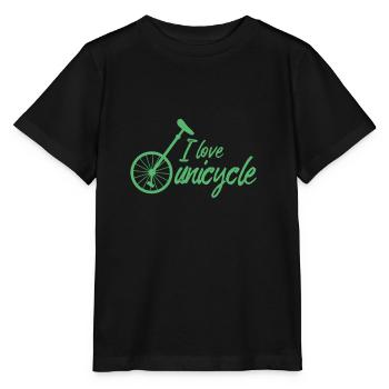 Riding a unicycle One wheel Unicycle Unicycle Unicycling - Stanley/Stella MINI CREATOR Kids’ T-Shirt - black - Front - Mikhail (115cm)