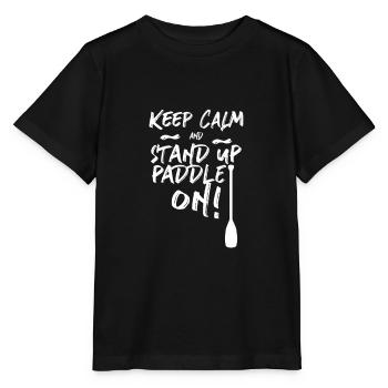 Stand Up Paddling - Stanley/Stella MINI CREATOR Kids’ T-Shirt - black - Front - Mikhail (115cm)