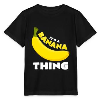 bananas - Stanley/Stella MINI CREATOR Kids’ T-Shirt - black - Front - Mikhail (115cm)
