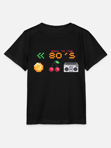 80s - Stanley/Stella MINI CREATOR Kids’ T-Shirt - black