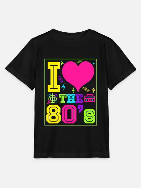 Ich liebe die 80er Geschenk Achtziger Jahre retro - Stanley/Stella Kinder T-Shirt MINI CREATOR  - Schwarz