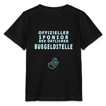 Offizieller Sponsor der örtlichen Bußgeldstelle - Stanley/Stella Kinder T-Shirt MINI CREATOR  - Schwarz - Vorne - Mikhail (115cm)