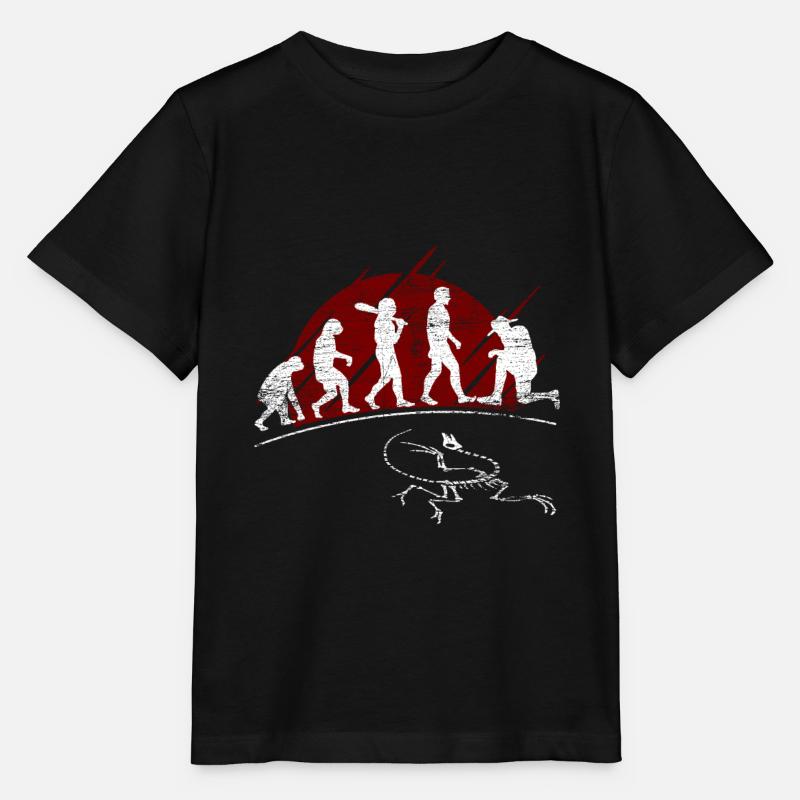 Archéologie Évolution - T-shirt bio MINI CREATOR Stanley/Stella Enfant - noir