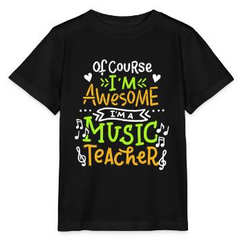 Ecole de Musique Enseignant - T-shirt bio MINI CREATOR Stanley/Stella Enfant - noir - Devant - Mikhail (115cm)