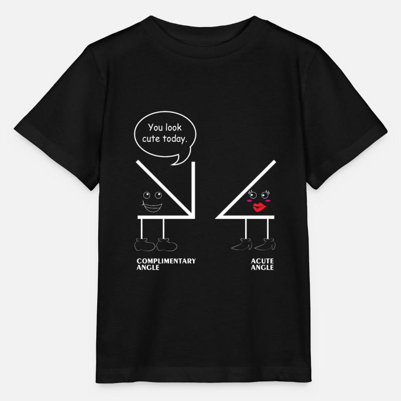Mathématiques cours de t-shirt école angle maths blague - T-shirt bio MINI CREATOR Stanley/Stella Enfant - noir