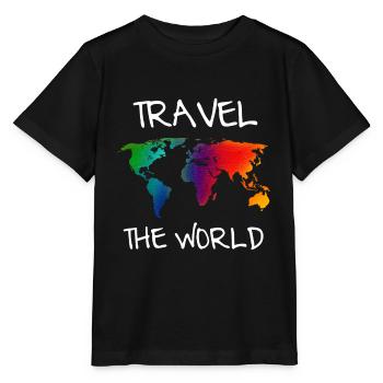 Travel The World - T-shirt bio MINI CREATOR Stanley/Stella Enfant - noir - Devant - Mikhail (115cm)