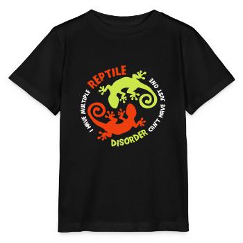I love reptile gift bearded dragon lizards - Stanley/Stella MINI CREATOR Kids’ T-Shirt - black - Front - Mikhail (115cm)