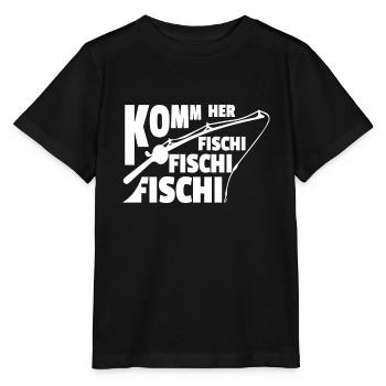 VIENS À L’ÉTANG DE POISSON - T-shirt bio MINI CREATOR Stanley/Stella Enfant - noir - Devant - Mikhail (115cm)