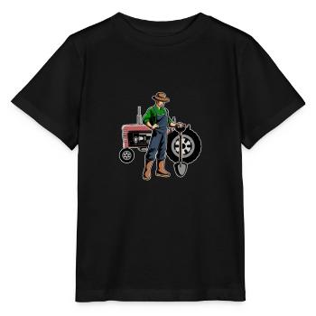 Agriculteur agriculteur - T-shirt bio MINI CREATOR Stanley/Stella Enfant - noir - Devant - Mikhail (115cm)