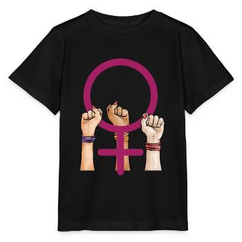 Venus Symbol Faust - Stanley/Stella Kinder T-Shirt MINI CREATOR  - Schwarz - Vorne - Mikhail (115cm)