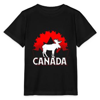Kanada - Stanley/Stella Kinder T-Shirt MINI CREATOR  - Schwarz - Vorne - Mikhail (115cm)