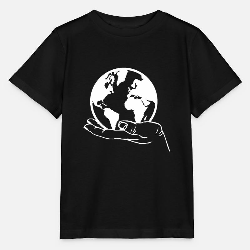 Planète Terre - T-shirt bio MINI CREATOR Stanley/Stella Enfant - noir