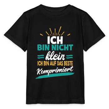 Spruch für kleine - ich bin nicht klein ich bin - Stanley/Stella Kinder T-Shirt MINI CREATOR  - Schwarz - Vorne - Mikhail (115cm)