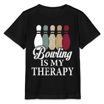 Bowling Bowling Bowling Bowling - Stanley/Stella Kinder T-Shirt MINI CREATOR  - Schwarz - Vorne - Mikhail (115cm)