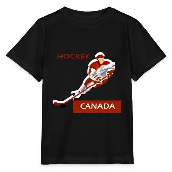 Hockey Canada Hockey sur glace Cadeau - T-shirt bio MINI CREATOR Stanley/Stella Enfant - noir - Devant - Mikhail (115cm)