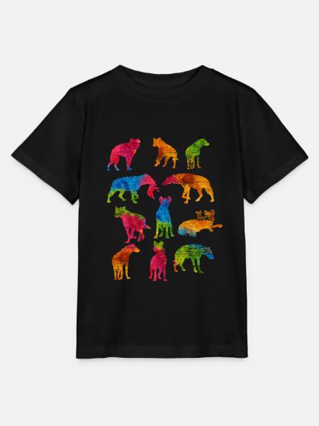 Hyäne - Stanley/Stella Kinder T-Shirt MINI CREATOR  - Schwarz