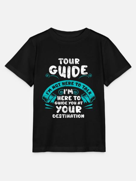 Les guides touristiques - T-shirt bio MINI CREATOR Stanley/Stella Enfant - noir