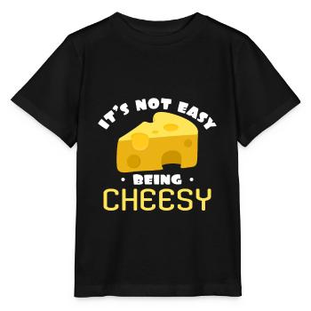 cheese - Stanley/Stella MINI CREATOR Kids’ T-Shirt - black - Front - Mikhail (115cm)