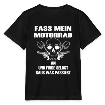 Cadeau de motard moto - T-shirt bio MINI CREATOR Stanley/Stella Enfant - noir - Devant - Mikhail (115cm)