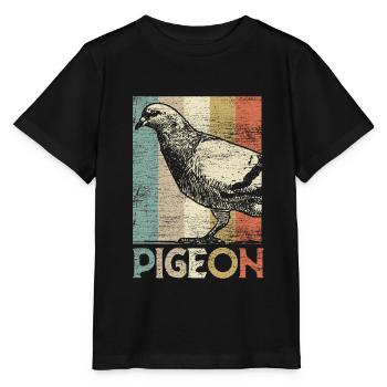 Pigeon carrier pigeon - Stanley/Stella MINI CREATOR Kids’ T-Shirt - black - Front - Mikhail (115cm)