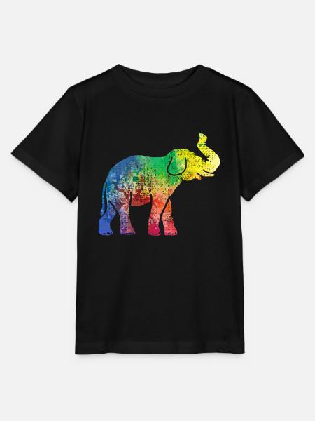 Elefant Elefant - Stanley/Stella Kinder T-Shirt MINI CREATOR - Schwarz