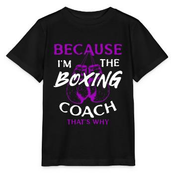 Idée de cadeau pour gant de boxe Boxer Boxer Arts Martiaux - T-shirt bio MINI CREATOR Stanley/Stella Enfant - noir - Devant - Mikhail (115cm)