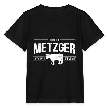 Metzger Lifestyle Schlachter Fleischfresser - Stanley/Stella Kinder T-Shirt MINI CREATOR  - Schwarz - Vorne - Mikhail (115cm)