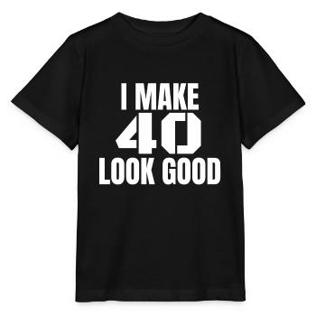 40th birthday - Stanley/Stella MINI CREATOR Kids’ T-Shirt - black - Front - Mikhail (115cm)