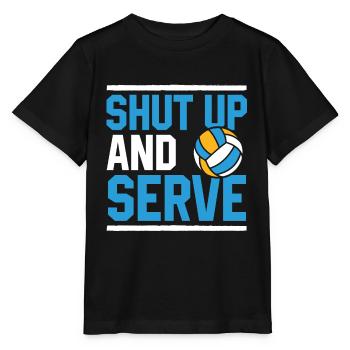 Volleyball saying funny - Stanley/Stella MINI CREATOR Kids’ T-Shirt - black - Front - Mikhail (115cm)