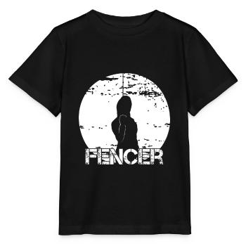 Escrime d’escrime d’escrime Escrime - T-shirt bio MINI CREATOR Stanley/Stella Enfant - noir - Devant - Mikhail (115cm)