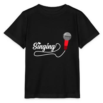 To sing - Stanley/Stella MINI CREATOR Kids’ T-Shirt - black - Front - Mikhail (115cm)