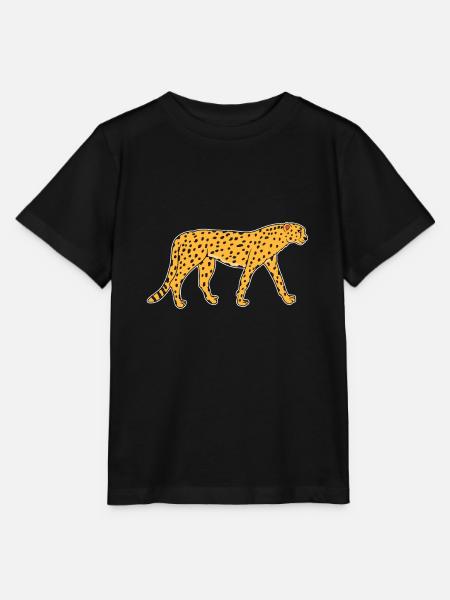 Guépard Jaguar Leopard Predator Animal Cadeau - T-shirt bio MINI CREATOR Stanley/Stella Enfant - noir