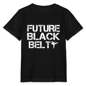 Future black belt martial arts self-defense - Stanley/Stella MINI CREATOR Kids’ T-Shirt - black - Front - Mikhail (115cm)