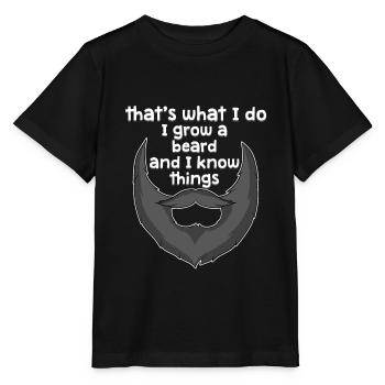 Bart Bärtig Bartträger Hipster Vollbart Geschenk - Stanley/Stella Kinder T-Shirt MINI CREATOR  - Schwarz - Vorne - Mikhail (115cm)