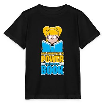 Livres Livre Lecture Bouquine fille cadeau - T-shirt bio MINI CREATOR Stanley/Stella Enfant - noir - Devant - Mikhail (115cm)