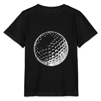 Balle de golf - T-shirt bio MINI CREATOR Stanley/Stella Enfant - noir - Devant - Mikhail (115cm)