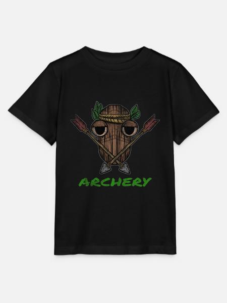 Pfeil und Bogenschiessen Armbrust Geschenk - Stanley/Stella Kinder T-Shirt MINI CREATOR - Schwarz