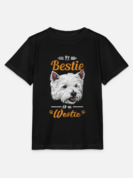 West Highland White Terrier - Stanley/Stella Kinder T-Shirt MINI CREATOR - Schwarz