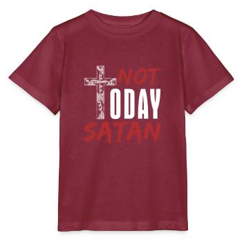 devil - Stanley/Stella MINI CREATOR Kids’ T-Shirt - burgundy - Front - Kain (125cm)