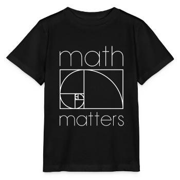 MATH MATTERS MATHEMATICS MATHEMATICS MATHEMATICS - Stanley/Stella MINI CREATOR Kids’ T-Shirt - black - Front - Mikhail (115cm)