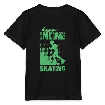 Sk8 Inline Skate Inliner Inline Skating Roller Skates - Stanley/Stella MINI CREATOR Kids’ T-Shirt - black - Front - Mikhail (115cm)