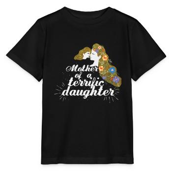 Ich bin Mama einer wahnsinnig traumhaften Tochter - Stanley/Stella Kinder T-Shirt MINI CREATOR  - Schwarz - Vorne - Mikhail (115cm)