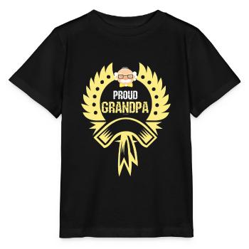 Stolzer Opa - Stanley/Stella Kinder T-Shirt MINI CREATOR  - Schwarz - Vorne - Mikhail (115cm)