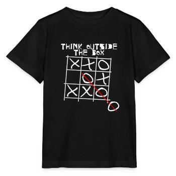 Think Outside The Box I Besonders I Einzigartig - Stanley/Stella Kinder T-Shirt MINI CREATOR  - Schwarz - Vorne - Mikhail (115cm)