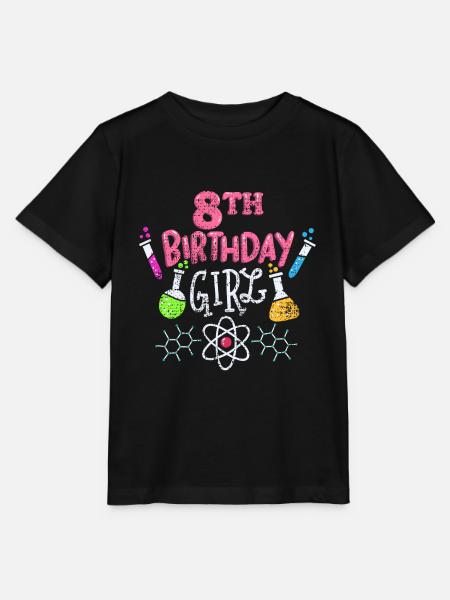 8. Geburtstag Wissenschaft - Stanley/Stella Kinder T-Shirt MINI CREATOR  - Schwarz